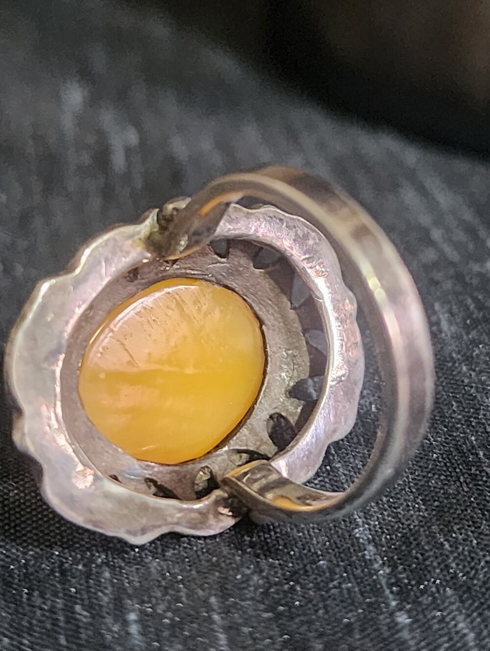 Sterling silver Native American Butterscotch, Amber ring size 7.5 hallma… - Picture 7 of 8